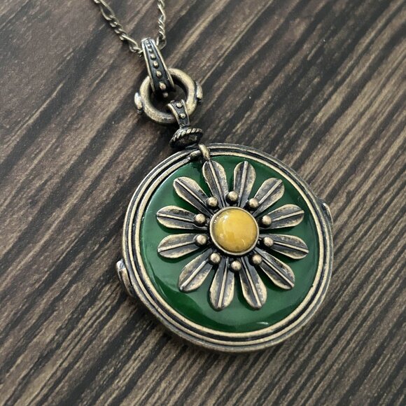2000s Flower Pendant Necklace ASO Alex Russo - Picture 5 of 9
